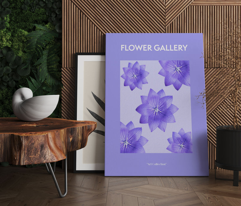 Flower Gallery  - Lila Ballonblume, Leinwandbild