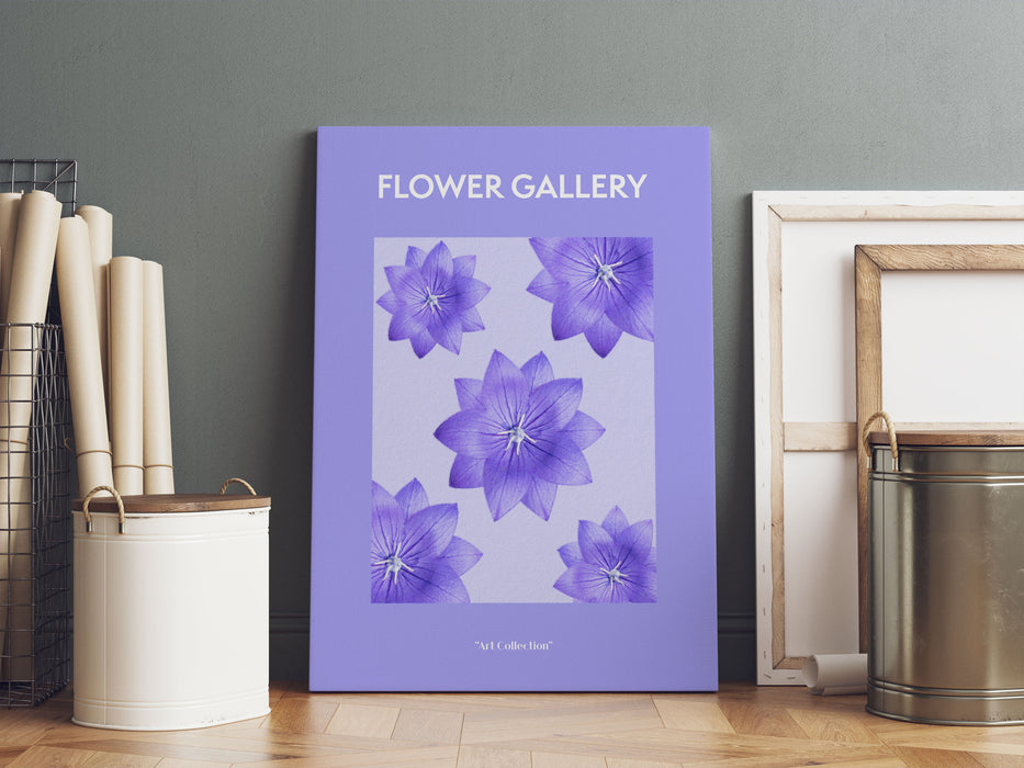 Flower Gallery  - Lila Ballonblume, Leinwandbild