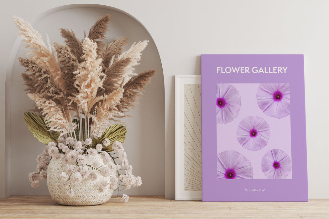 Flower Gallery  - Lila Petunie, Leinwandbild