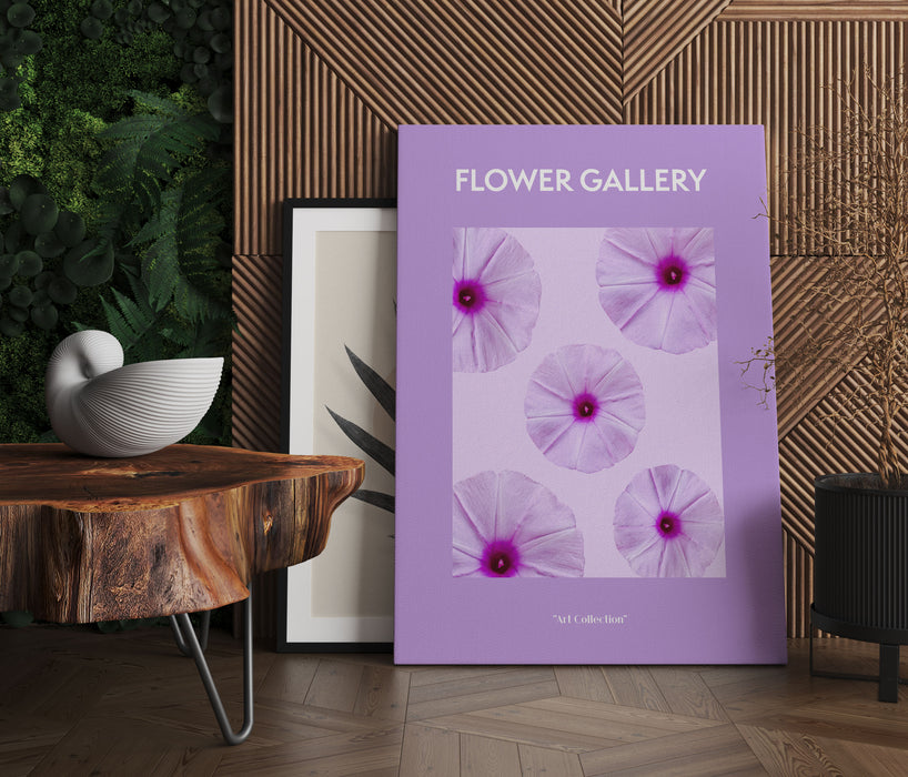 Flower Gallery  - Lila Petunie, Leinwandbild