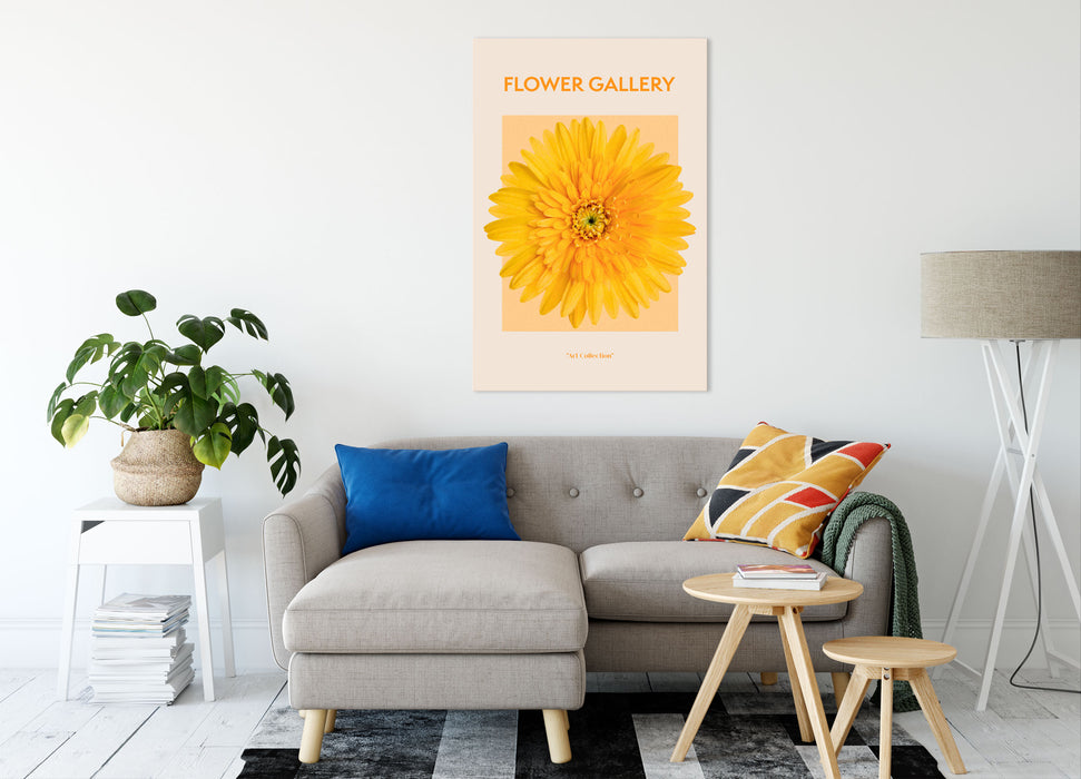 Flower Gallery  - Orange Gerbera III, Leinwandbild