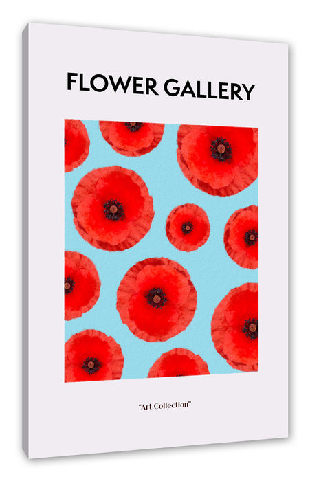 Pixxprint Flower Gallery - Gelbe Mohnblume, Leinwandbild