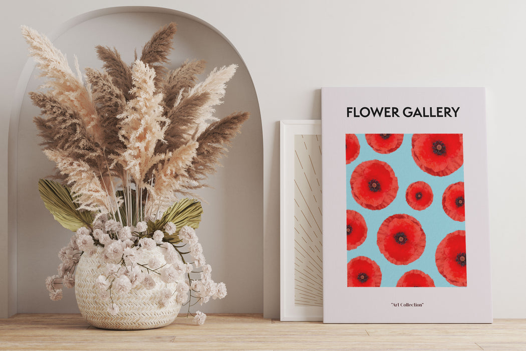 Flower Gallery  - Gelbe Mohnblume, Leinwandbild
