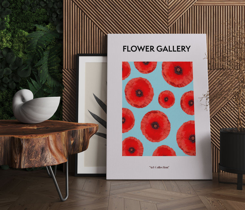 Flower Gallery  - Gelbe Mohnblume, Leinwandbild