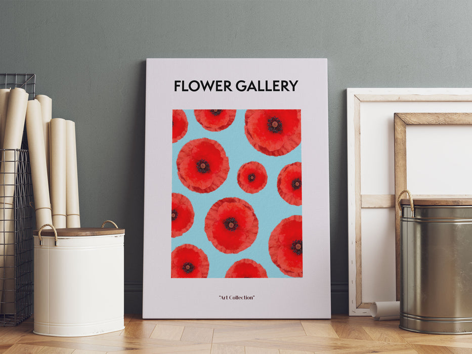 Flower Gallery  - Gelbe Mohnblume, Leinwandbild