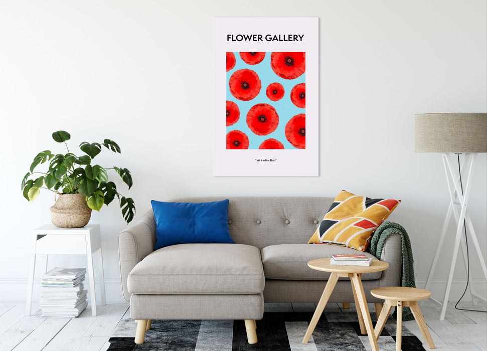 Flower Gallery  - Gelbe Mohnblume, Leinwandbild