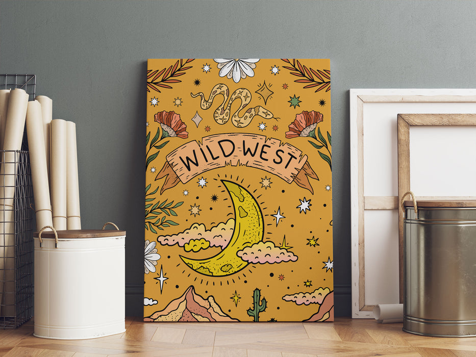 Hippie Art  - Wild West, Leinwandbild