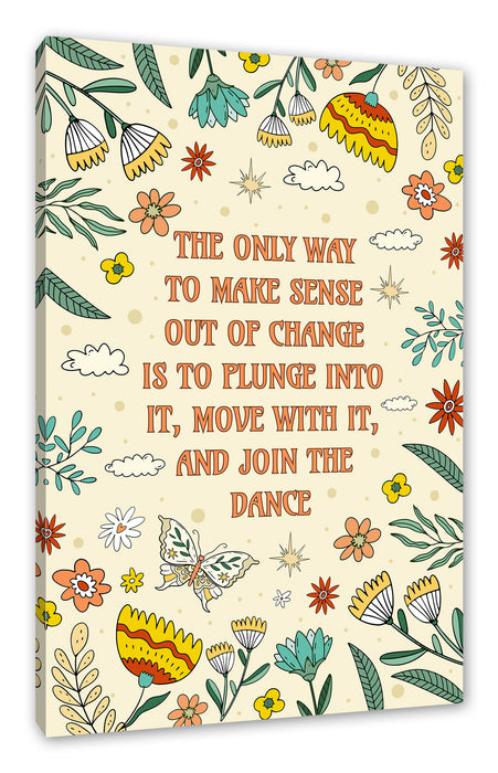 Pixxprint Hippie Art - Dance, Leinwandbild