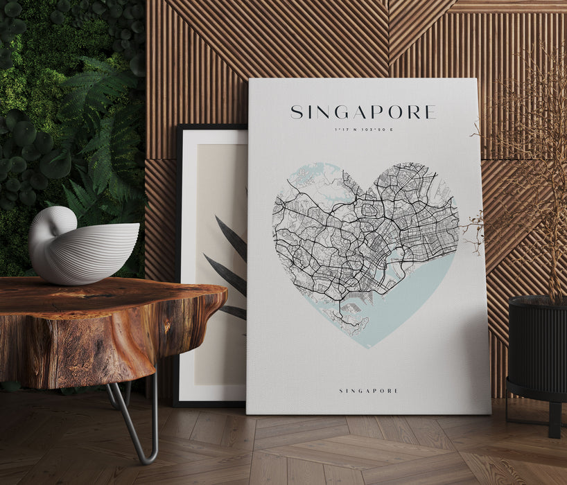 Lieblings Stadt  - Singapur, Leinwandbild