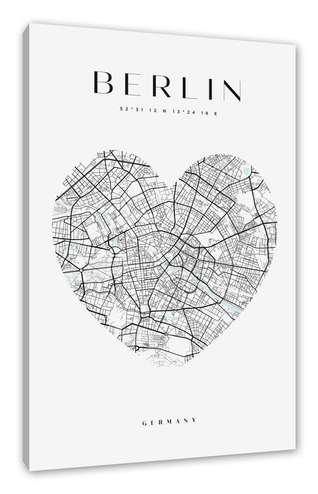 Lieblings Stadt  - Berlin, Leinwandbild