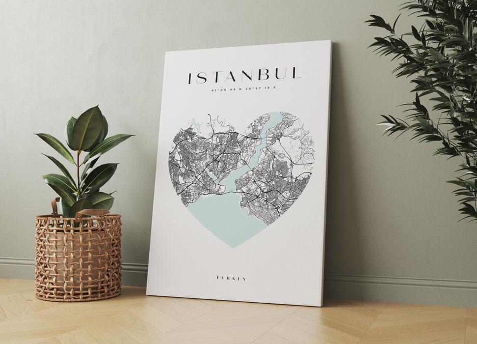 Lieblings Stadt  - Istanbul, Leinwandbild