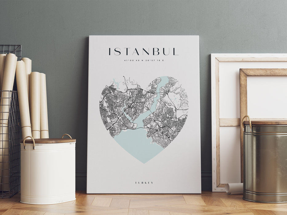 Lieblings Stadt  - Istanbul, Leinwandbild