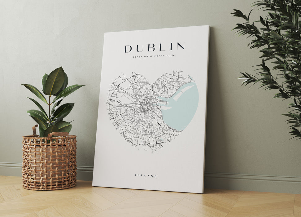 Lieblings Stadt  - Dublin, Leinwandbild