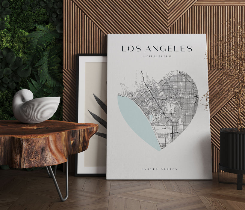 Lieblings Stadt  - Los Angeles, Leinwandbild