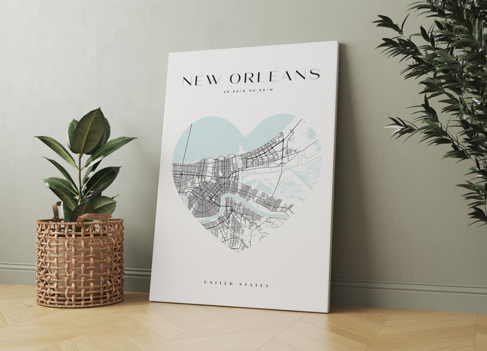 Lieblings Stadt  - New Orleans, Leinwandbild