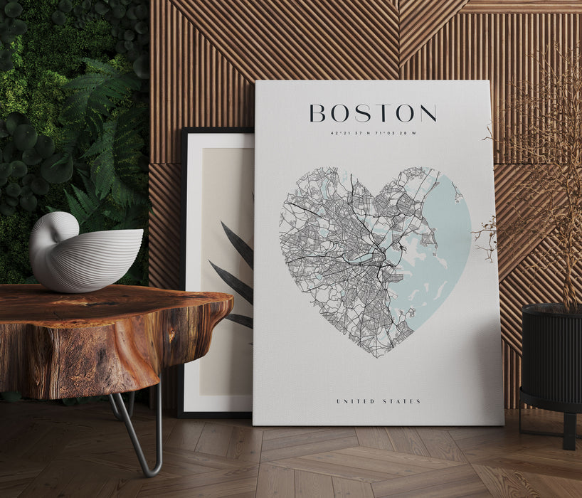 Lieblings Stadt  - Boston, Leinwandbild