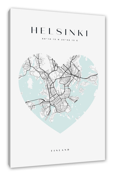 Lieblings Stadt  - Helsinki, Leinwandbild