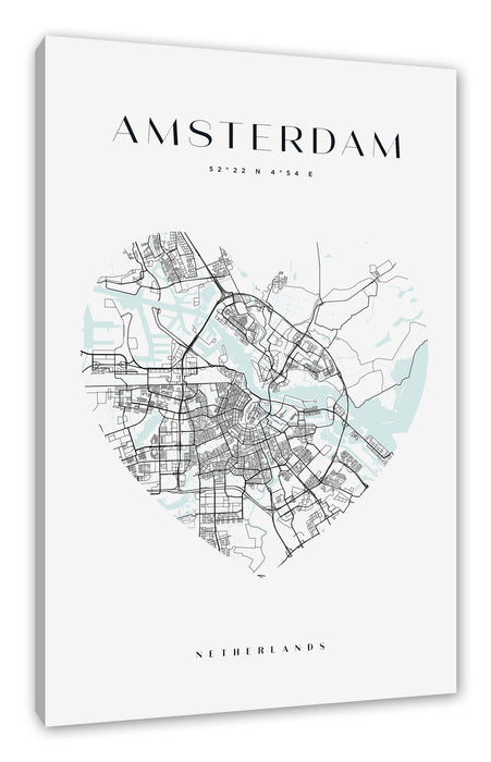 Lieblings Stadt  - Amsterdam, Leinwandbild