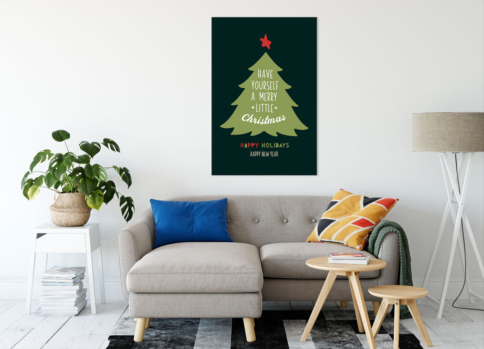 Weihnachts Collection - Weihnachtsbaum, Leinwandbild