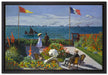 Claude Monet - Garten in Sainte-Adresse  auf Leinwandbild gerahmt Größe 60x40