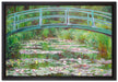 Claude Monet - japanische Brücke über den Seerosenteich I  auf Leinwandbild gerahmt Größe 60x40