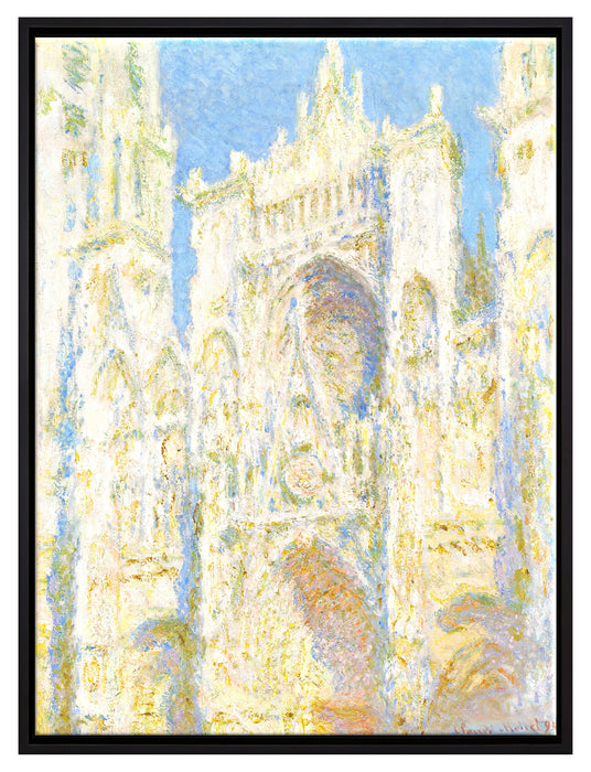 Claude Monet - Kathedrale von Rouen I  auf Leinwandbild gerahmt Größe 80x60