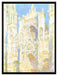 Claude Monet - Kathedrale von Rouen I  auf Leinwandbild gerahmt Größe 80x60