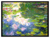 Claude Monet - Seerosen II  auf Leinwandbild gerahmt Größe 80x60