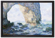 Claude Monet - Das Manneporte bei Etretat  auf Leinwandbild gerahmt Größe 60x40