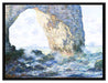 Claude Monet - Das Manneporte bei Etretat  auf Leinwandbild gerahmt Größe 80x60