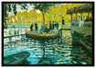 Claude Monet - Badende in La Grenouillère auf Leinwandbild gerahmt Größe 100x70