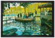Claude Monet - Badende in La Grenouillère  auf Leinwandbild gerahmt Größe 60x40