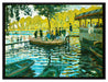Claude Monet - Badende in La Grenouillère  auf Leinwandbild gerahmt Größe 80x60