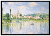 Claude Monet - Vétheuil im Sommer auf Leinwandbild gerahmt Größe 100x70
