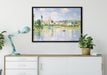 Claude Monet - Vétheuil im Sommer auf Leinwandbild gerahmt verschiedene Größen im Wohnzimmer
