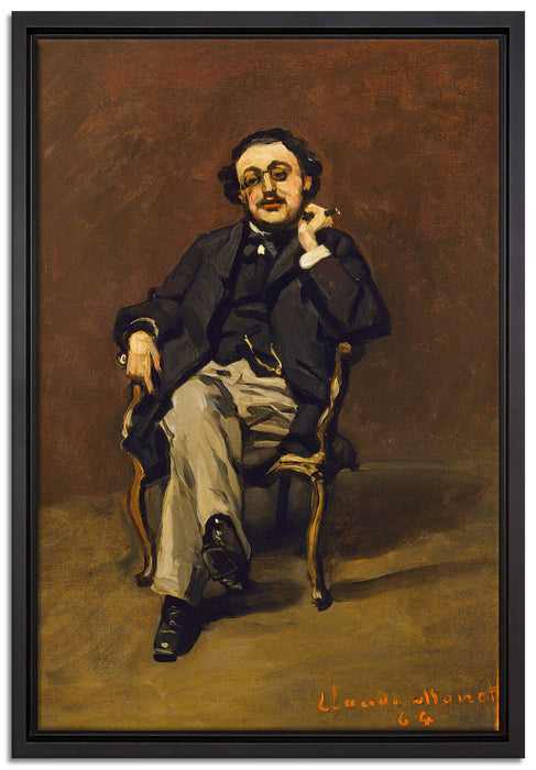 Claude Monet - Dr. Leclenché  auf Leinwandbild gerahmt Größe 60x40