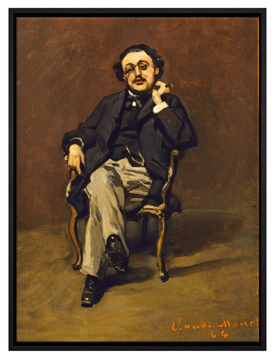 Claude Monet - Dr. Leclenché  auf Leinwandbild gerahmt Größe 80x60