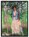 Claude Monet - Die Spaziergängerin Suzanne Hoschedé  auf Leinwandbild gerahmt Größe 80x60