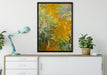 Claude Monet - Weg durch die Schwertlilien auf Leinwandbild gerahmt verschiedene Größen im Wohnzimmer