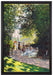 Claude Monet - Der Park Monceau  auf Leinwandbild gerahmt Größe 60x40