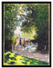 Claude Monet - Der Park Monceau  auf Leinwandbild gerahmt Größe 80x60