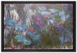 Claude Monet - Seerosen III  auf Leinwandbild gerahmt Größe 60x40