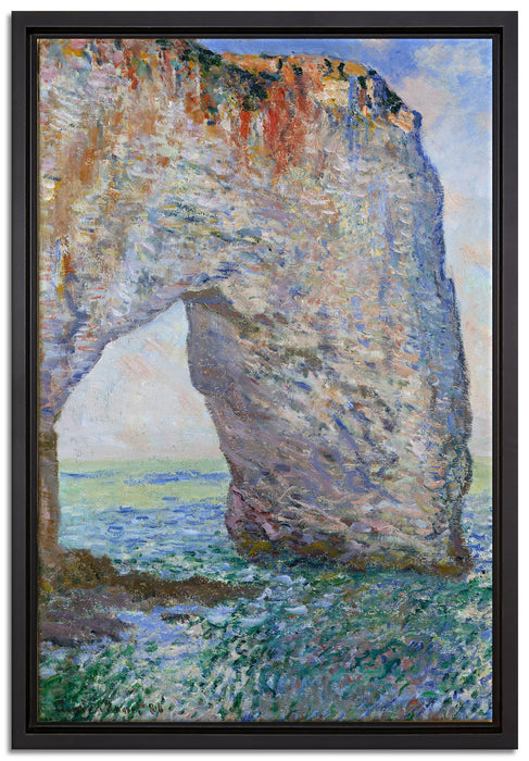 Claude Monet - Die Manneporte bei Étretat  auf Leinwandbild gerahmt Größe 60x40