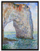Claude Monet - Die Manneporte bei Étretat  auf Leinwandbild gerahmt Größe 80x60