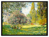 Claude Monet - Landschaft am Park Monceau  auf Leinwandbild gerahmt Größe 80x60