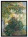 Claude Monet - Camille Monet im Garten in Argenteuil  auf Leinwandbild gerahmt Größe 80x60