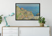 Claude Monet - Die Hütte des Zollwächters auf Leinwandbild gerahmt verschiedene Größen im Wohnzimmer