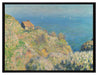 Claude Monet - Die Hütte des Zollwächters  auf Leinwandbild gerahmt Größe 80x60