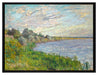 Claude Monet - Die Seine bei Vétheuil  auf Leinwandbild gerahmt Größe 80x60