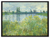 Claude Monet - Île aux Fleurs bei Vétheuil  auf Leinwandbild gerahmt Größe 80x60